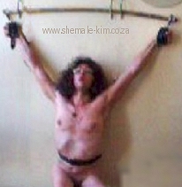 BDSM: crucifixion of a shemale in South Africa, 2013-12-12, 2.37 Mb, 0:57 minutes, topless