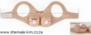 Silicone breast forms - half-vests, teardrop, backside velcro. South Africa, Pretoria, Villieria
