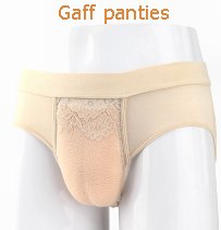 Smoothes and flattens the male 